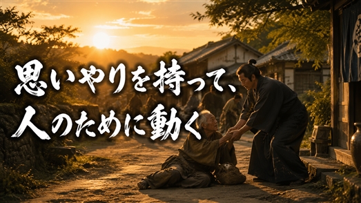 思いやりを持って、人のために動く