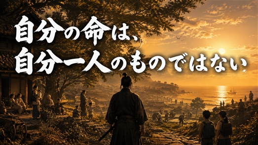 自分の命は、自分一人のものではない