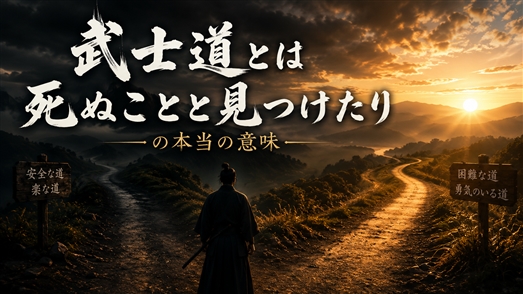 葉隠武士道 死ぬことと見つけたり